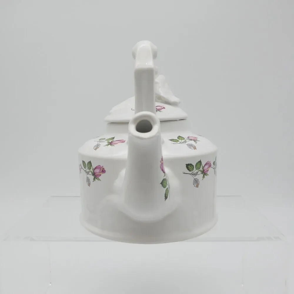 Vintage Arthur Wood England #6345 Floral Teapot by Ornamental Lid Tall Handle
